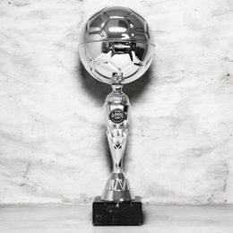 Merida Silver Metal Football Trophy
