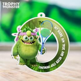 "Volley" The Tennis Trophy Monster Inspire Medal