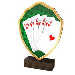 Arden Cards Real Wood Shield Trophy