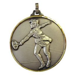 Diamond Edged Female Tennis Silver Medal