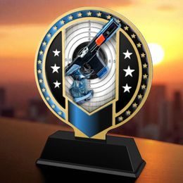 Sentinel Stainless Steel Pistol Shooting Trophy