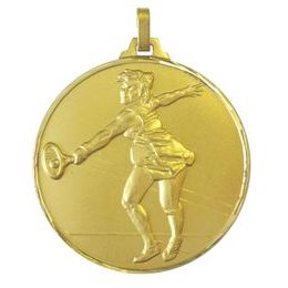 Diamond Edged Female Tennis Gold Medal