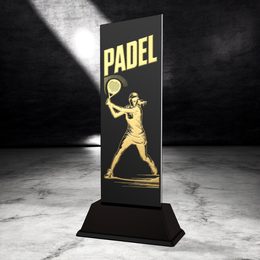 Shadowline Female Padel Metal Trophy