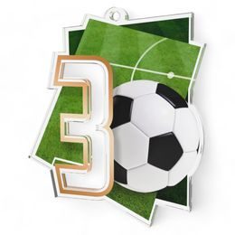 Poznan Football Number 3 Medal