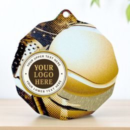 Dodeca Padel Tennis Stainless Steel Logo Insert Medal
