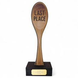 Sierra Wooden Spoon Last Place Real Wood Trophy