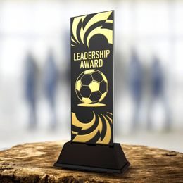 Shadowline Metal Football Trophy – Leadership Award