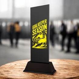 Shadowline Football Male Goalkeeper of the Season Trophy – Stainless Steel Award