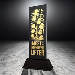 Shadowline Most Improved Lifter Metal Trophy