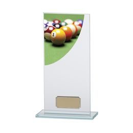 Colour Curve Jade Glass Pool Trophy