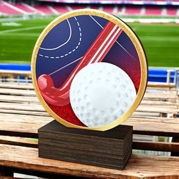 Holt Colour Hockey Real Wood Trophy