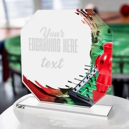 Hopper Table football Glass Award