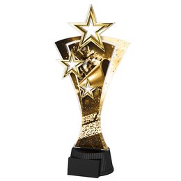 Classic Triple Star Cheerleading Trophy