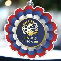 Custom Made Rosette Logo Acrylic Medal