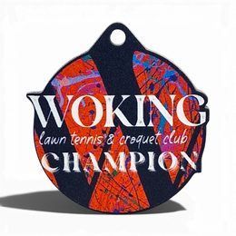 Custom Laser Cut Metal Club Medal