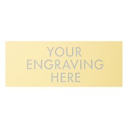 Gold Extra Large Engraved Plate - 100mm x 50mm
