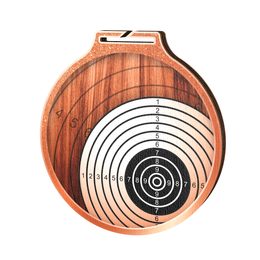 Habitat Classic Shooting Target Bronze Eco Friendly Wooden Medal