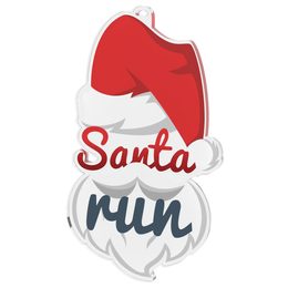 Christmas Santa Run Hat Medal