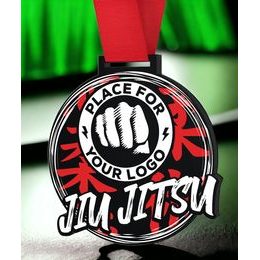 Giant Jiu Jitsu Black Acrylic Logo Medal