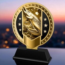 Sentinel Classic Stainless Steel Pike Fishing Trophy