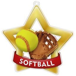 Softball Mini Star Gold Medal