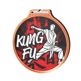 Habitat Kung Fu Bronze Eco Friendly Wooden Medal