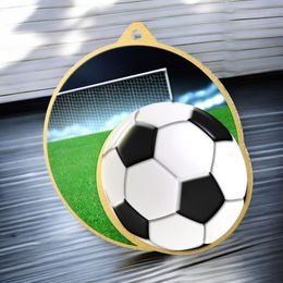 Aurum Football Stainless Steel Medal