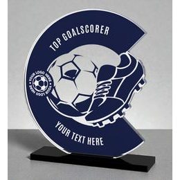 Cantu Deluxe Custom Printed Top Goal Scorer Football Trophy
