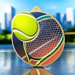 Aurum Tennis Stainless Steel Medal