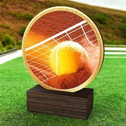 Holt Colour Tennis Real Wood Trophy