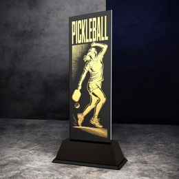 Shadowline Pickleball Ladies Trophy – Stainless Steel Award