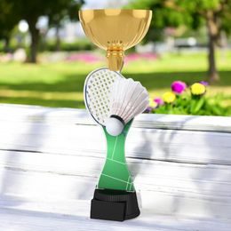 Vancouver Badminton Racket and Shuttlecock Gold Cup Trophy
