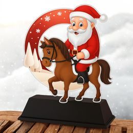 Santa Equestrian Christmas Trophy
