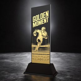 Shadowline Rugby Golden Moment Trophy – Stainless Steel Award