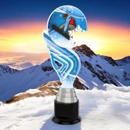 Aspen Snowboarding Tricks Snowflake Trophy
