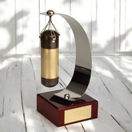 Granada Boxing Punchbag Handmade Metal Trophy