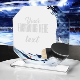 Hopper Ice Hockey Glass Award