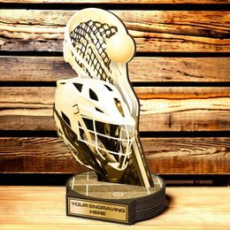 Grove Classic Lacrosse Wood Trophy