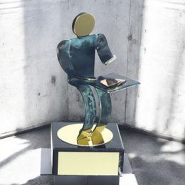 Toledo Poker & Card Game Handmade Metal Trophy