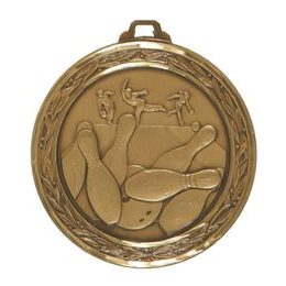 Diamond Edged Ten Pin Bowling Large Bronze Medal