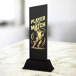 Shadowline Female Hockey Player of the Match Trophy – Stainless Steel Award