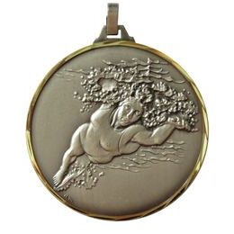 Diamond Edged Swimming Female Front Crawl Stroke Silver Medal