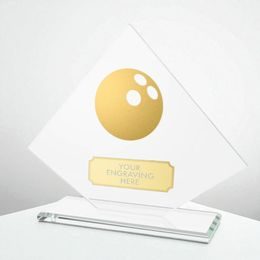 Vanguard Glass and Metal Fusion Ten Pin Bowling Trophy