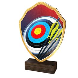 Arden Archery Real Wood Shield Trophy