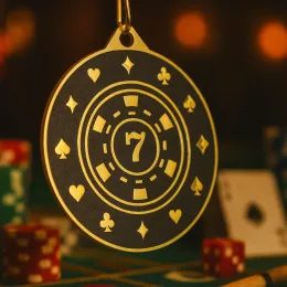 Valour Poker Stainless Steel Metal Medal