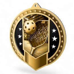 Sentinel Classic Pickleball Stainless Steel Medal