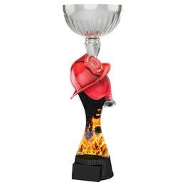 Montreal Firefighter Helmet and Hose Silver Cup Trophy