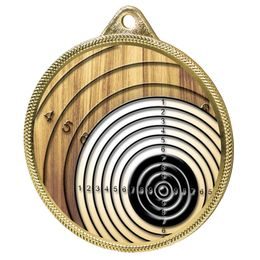 Shooting Target Classic Texture 3D Print Gold Medal