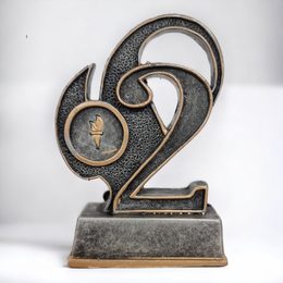 Elegance Number Two Resin Trophy