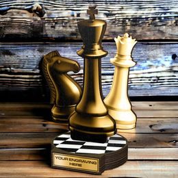 Grove Classic Chess Wood Trophy